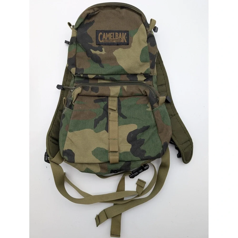 CamelBak Maximum Gear MULE Woodland Camo Cordura Tactical Hydration Backpack